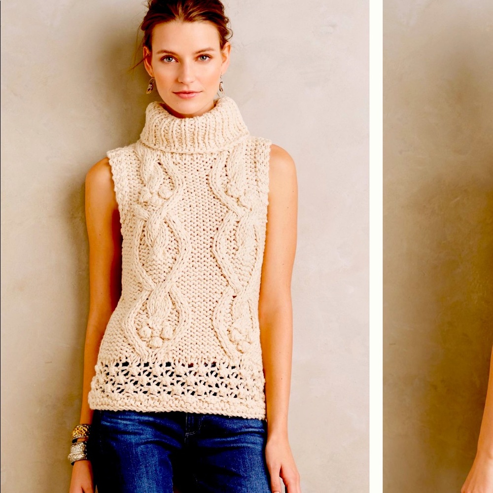 Anthropologie Hazel Sleeveless Sweater